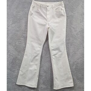 Old Navy High‎ Rise Wow Flare Women's Denim Size 12 White Jeans Stretch